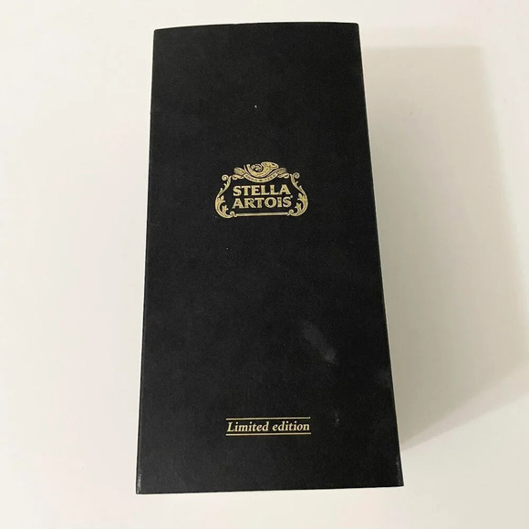 Swarovski Crystal Stella Artois Chalice Goblet Glass Limited Edition Worn Box - Picture 2 of 16